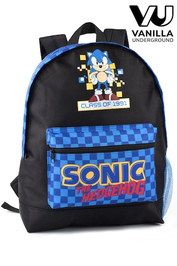 Vanilla Underground Black Sonic Sonic the Hedgehog Mat Sonic Placement Print Graphic / Checkerboard Pocket Backpack (563733) | £24