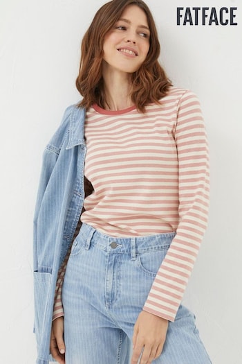 FatFace Pink Mila Stripe Top (563802) | £29.50