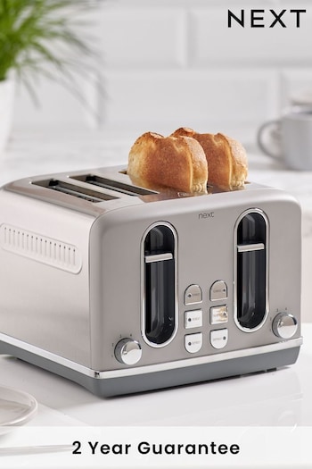 Light Grey Electric 4 Slot Toaster (563809) | £58