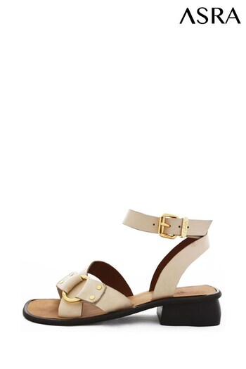ASRA London Elena Leather Heeled Sandals (563918) | £90