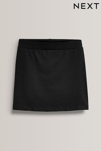 Black Cotton Rich Jersey Stretch Pink Skort (3-16yrs) (564378) | £4 - £9