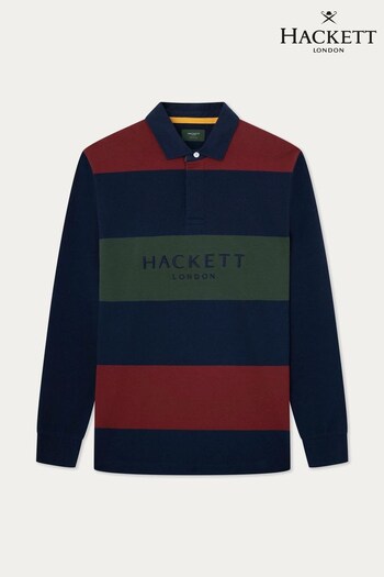 Hackett Men Blue London Rugby Shirt (564711) | £155