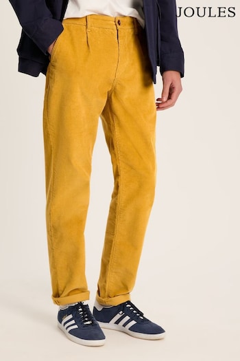 Joules Cord Yellow Straight Leg Corduroy Trousers (564792) | £59.95