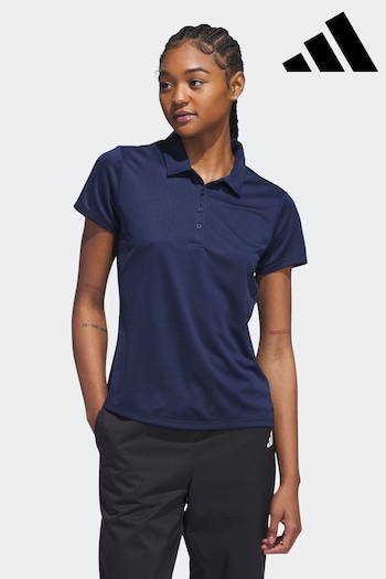 adidas Golf Womens Pale Blue  Solid  Short Sleeve Polo Shirt (564844) | £30