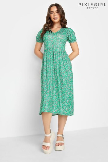 PixieGirl Petite Green Midaxi Dress (565427) | £34