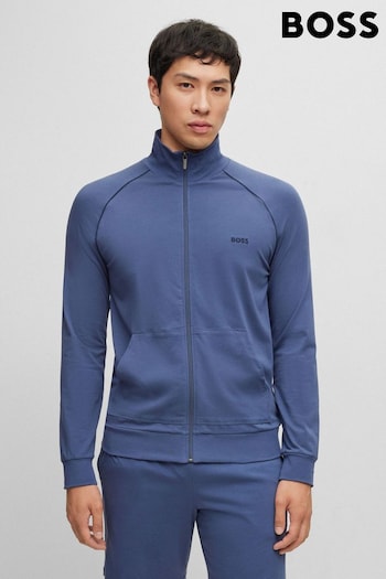 BOSS Blue Mix & Match Tracksuit Zip Throught Sweatshirt (565569) | £59