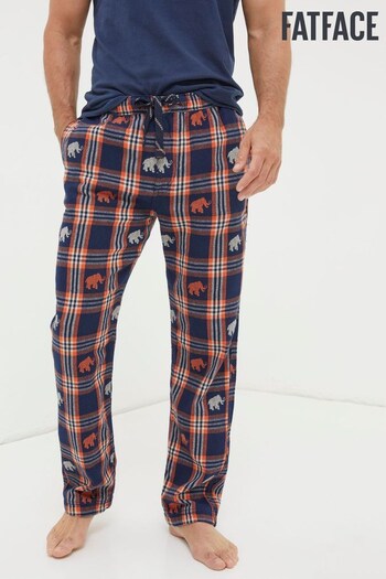 FatFace Blue Mammoth Jacquard Pyjama Trousers (565580) | £39.50