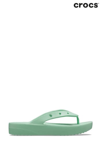 Crocs que Classic Platform White Flip Flops (565917) | £25