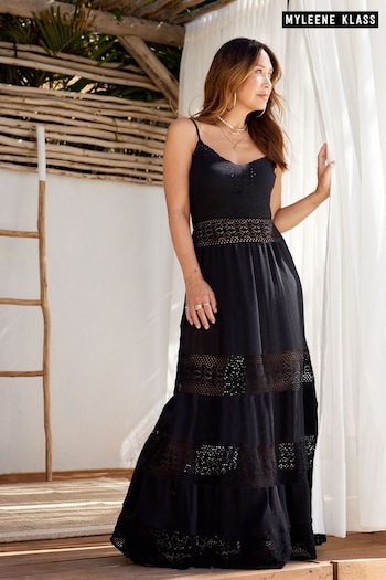 Myleene Klass Lace Black Maxi Dress (566153) | £72
