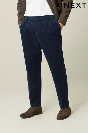 Navy Relaxed Fit Corduroy Trousers grey (566265) | £40