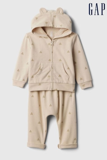 Gap Beige Brannan Bear Two Piece Outfit Set (Newborn-24mths) (566318) | £30