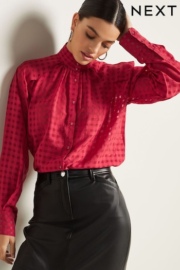 Red Check Long Sleeve Blouse (566380) | £24