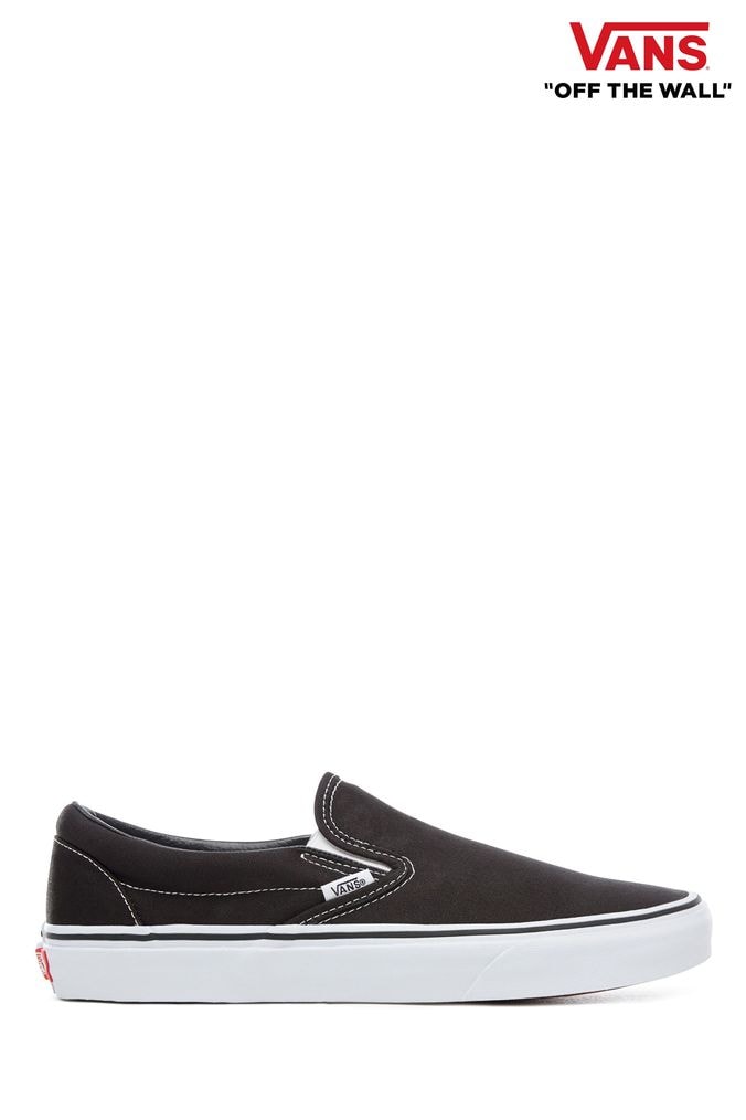 Buy Women s Black Vans Slip On Footwear Online Next UK