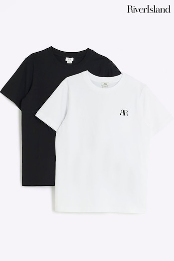 River Island White Autres T-Shirt 2 Packs (566484) | £12 - £16
