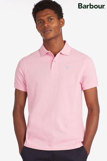 Barbour® Pink Classic Pique Polo Shirt (566930) | £50