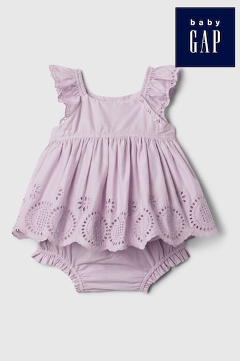 Gap Purple Floral Top and Underwear Set (Newborn-24mths) (567575) | £25