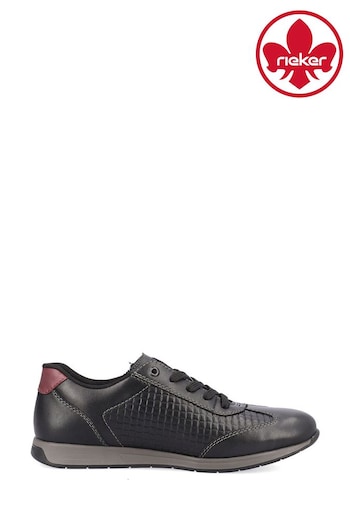 Rieker Mens Zipper Black Fused Shoes (567690) | £80