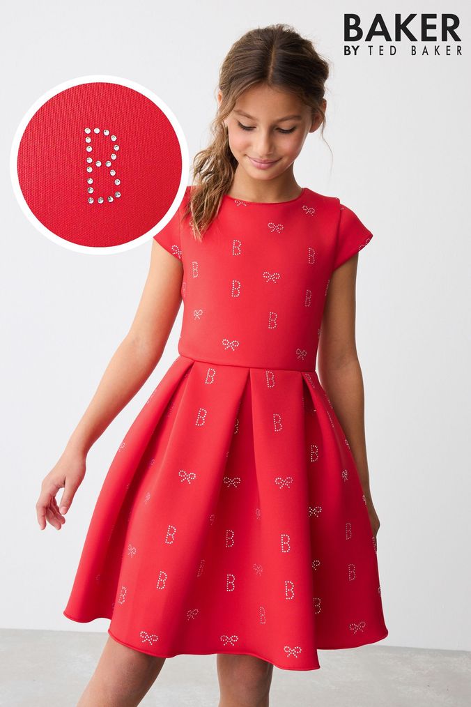 Next girls red dress on sale