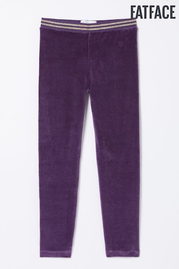 FatFace Purple Velvet Leggings GCDS (567954) | £12.50