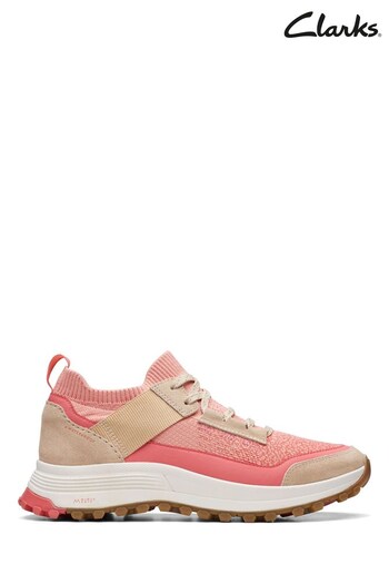 Clarks Pink Combi ATL Trek Knit WP Shoes (568128) | £100