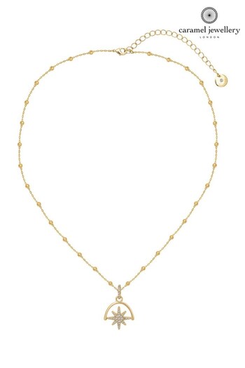 Caramel Jewellery London Gold 'Spinning Star' Charm Necklace (568134) | £18