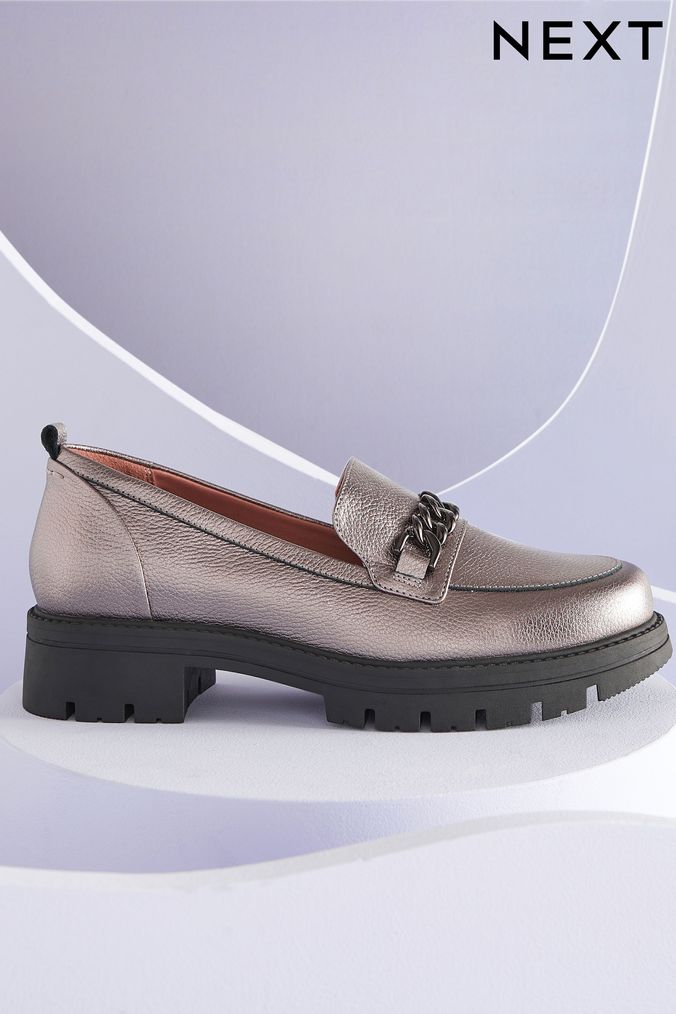 Metallic loafers uk clearance