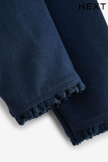 Navy Blue Lace Trim Leggings pocket (3mths-7yrs) (568158) | £3 - £5