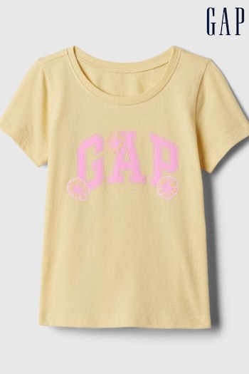 Gap Yellow Graphic Short Sleeve Crew Neck T-Shirt (Newborn-5yrs) (568214) | £8