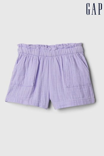 Gap Purple Crinkle Cotton Baby Pull On Short (568566) | £12