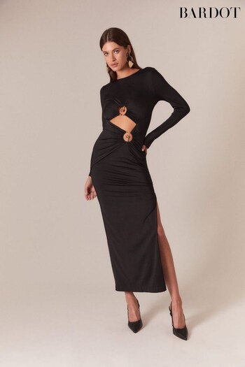 Bardot Black Neve Cut Out Maxi Dress (568697) | £109