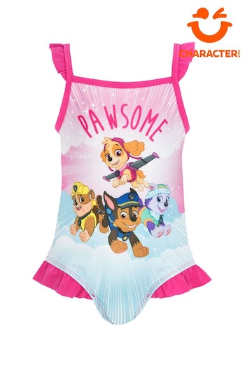 Character Pink Paw Patrol Ruffle Pink Swimsuit (568702) | £15