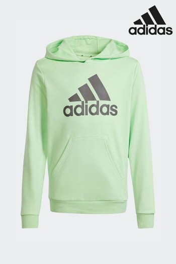 adidas Green Sportswear Big Logo Essentials Cotton Hoodie (568718) | £30