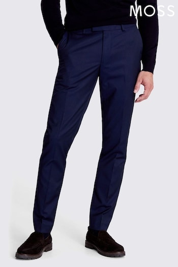 MOSS Ink Blue Slim Fit Suit: Trousers (568879) | £60
