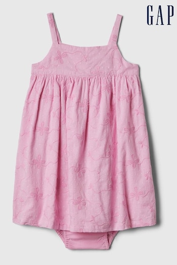 Gap Pink Embroidered Dress Detail (Newborn-5yrs) (569150) | £30