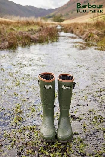 Barbour® Olive Green Tempest Wellies (569162) | £100