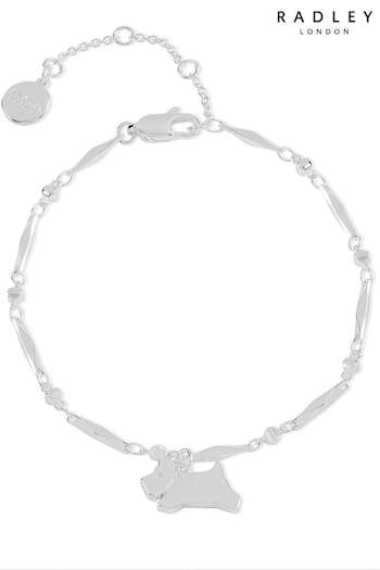 Radley Ladies Silver Tone Cranwell Close Jumping Dog Charm Bracelet (569328) | £35