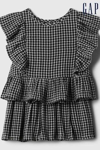 Gap Black Two-Piece Skirt Gingham Outfit Set (Newborn-5yrs) (569562) | £30