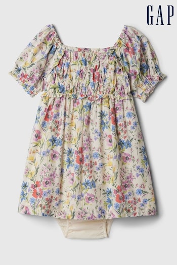 Gap Natural Puff Sleeve Dress (Newborn-5yrs) (569712) | £25