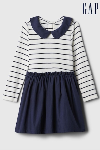 Gap Blue Stripe 2-in-1 Dress (Newborn-5yrs) (569828) | £30