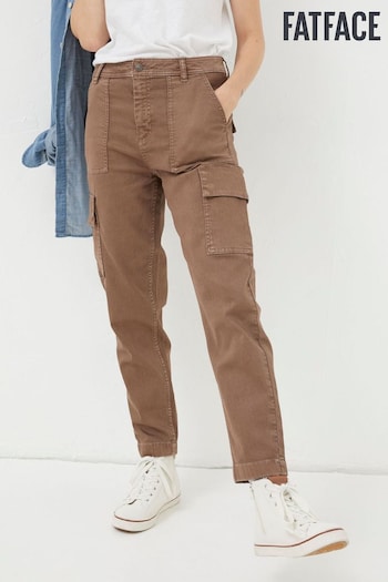 FatFace Brown Aspen Cargo Chino Trousers (570021) | £55