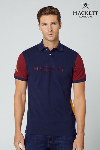 Hackett Men Blue London Polo Shirt (570437) | £125