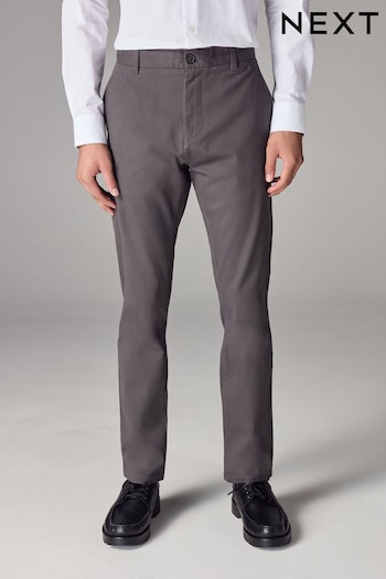 Dark Grey Skinny Fit Stretch Chino Kids Trousers (570461) | £22