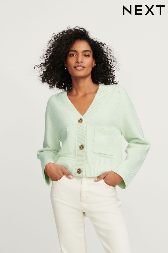 Pale 2025 green cardigan
