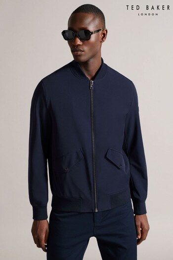 Ted Baker Blue Albama Nylon Bomber Jacket (570688) | £195