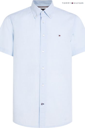 Tommy Hilfiger Big And Tall Blue Linen Shirt (570722) | £85