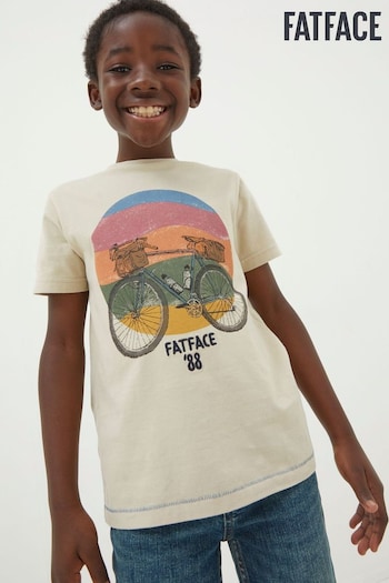 FatFace Natural Bike Sunset Jersey T-Shirt (570723) | £12.50