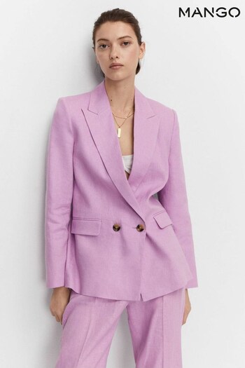Mango 100% Linen Suit Blazer (570990) | £80