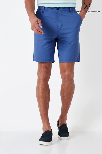 Crew Clothing Company Blue Cotton Classic Casual Shorts (571188) | £55
