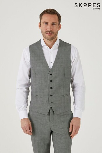 Skopes Watson Silver Grey Wool Mix Suit Waistcoat (571350) | £65
