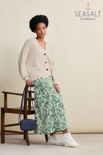 Seasalt Cornwall Green Rose Skirt (571458) | £58